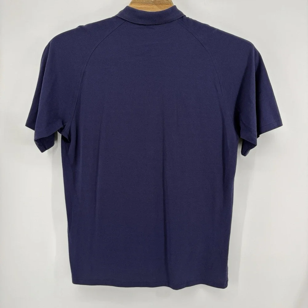 Polo Ralph Lauren Polo Shirt Men's Large Blue With Red Pony Short Sleeve Casual - Picture 6 of 9